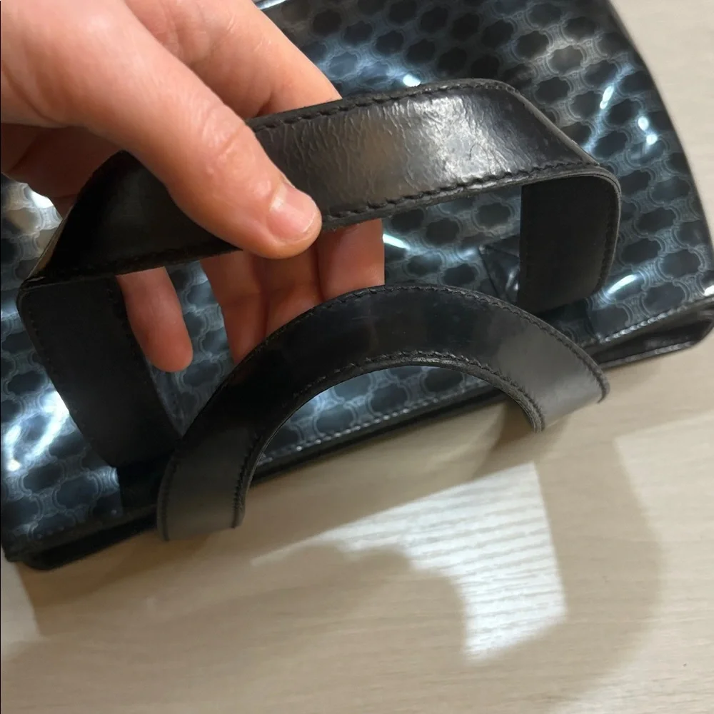 Vintage Celine Macadam PVC Mini Tote‎ – Black 11